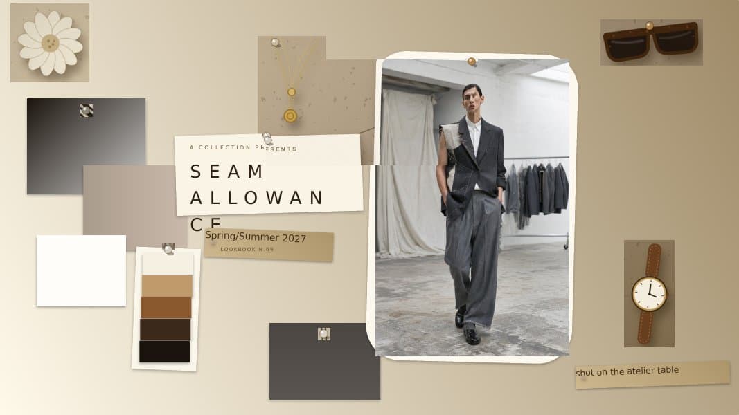 The cover of the SEAM_ALLOWANCE lookbook, rendered from the editable file