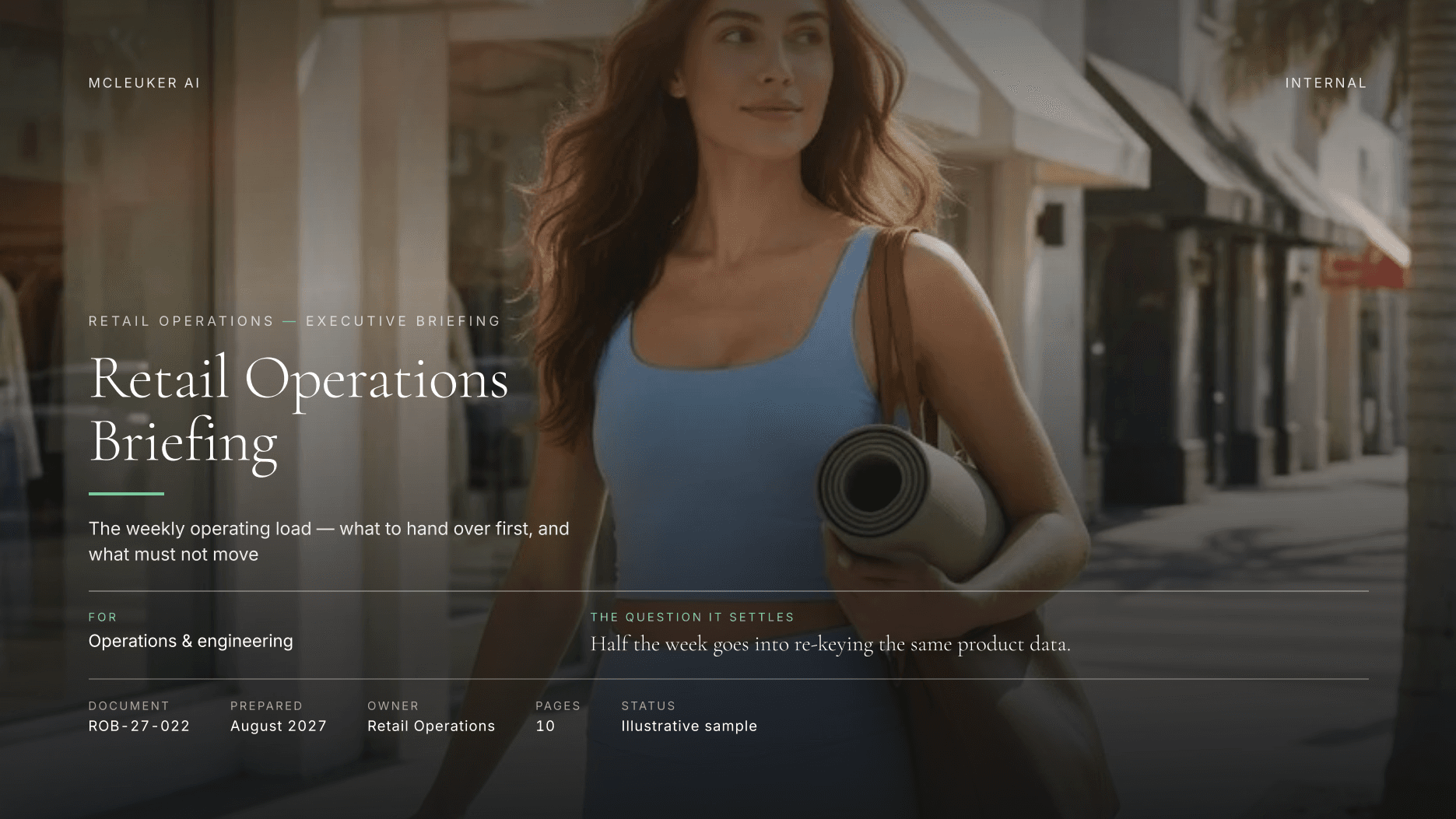 Retail Operations Briefing, a pdf produced by the platform
