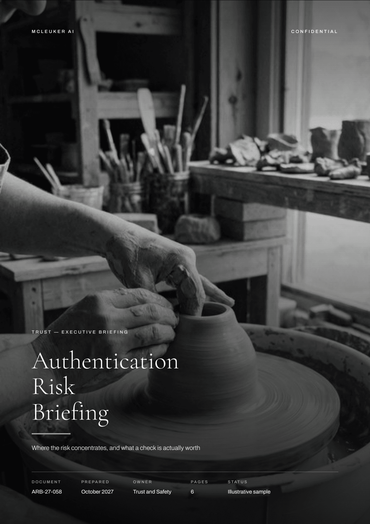 Authentication Risk Briefing — cover