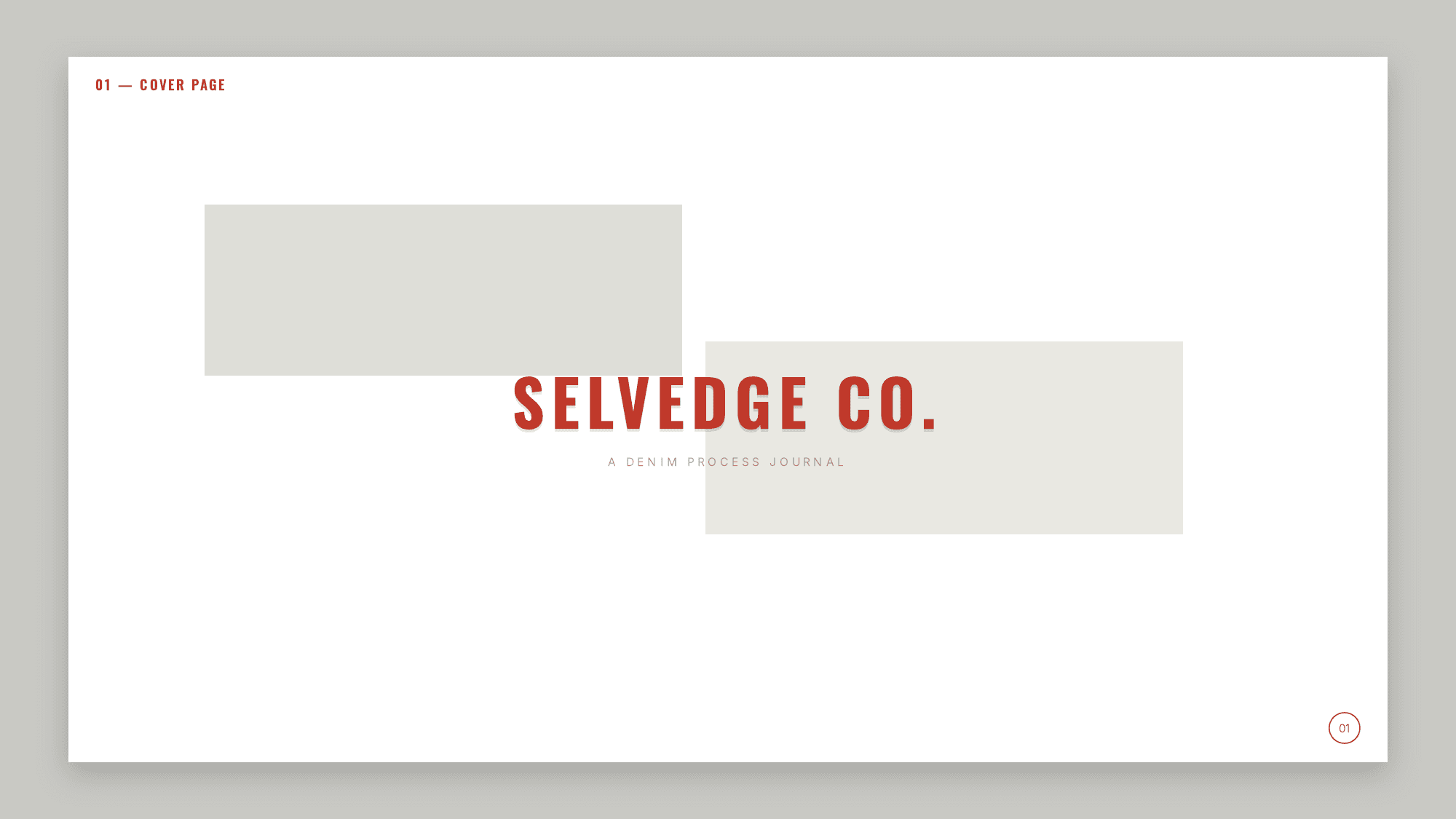 First page of Selvedge Co. - Denim Process Journal, a PDF the platform produced