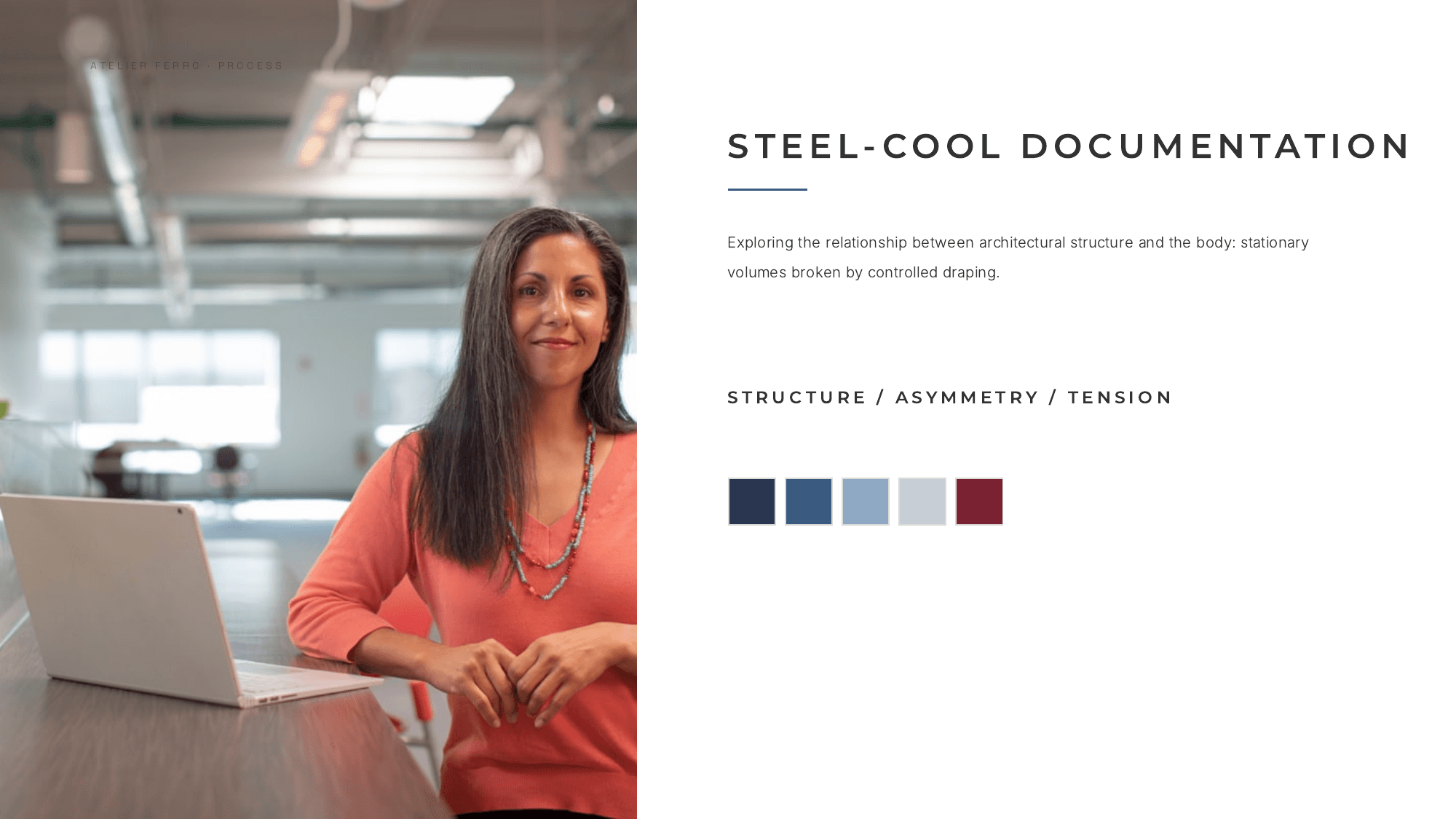 First page of Atelier Ferro - Steel Atelier Process, a PDF the platform produced