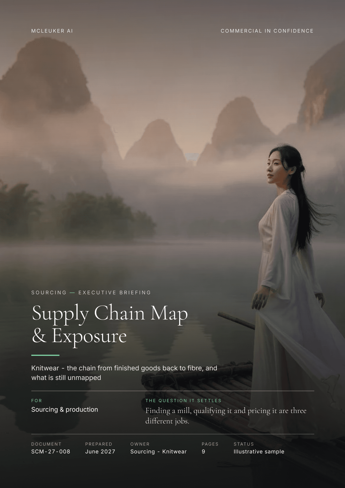 Supply Chain Map & Exposure, a pdf produced by the platform
