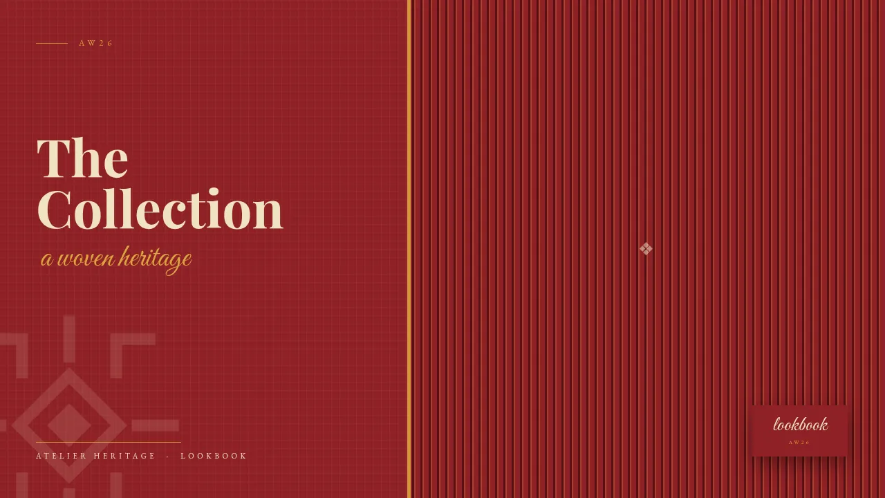 Brocade Heritage - cover of an AI-generated fashion lookbook