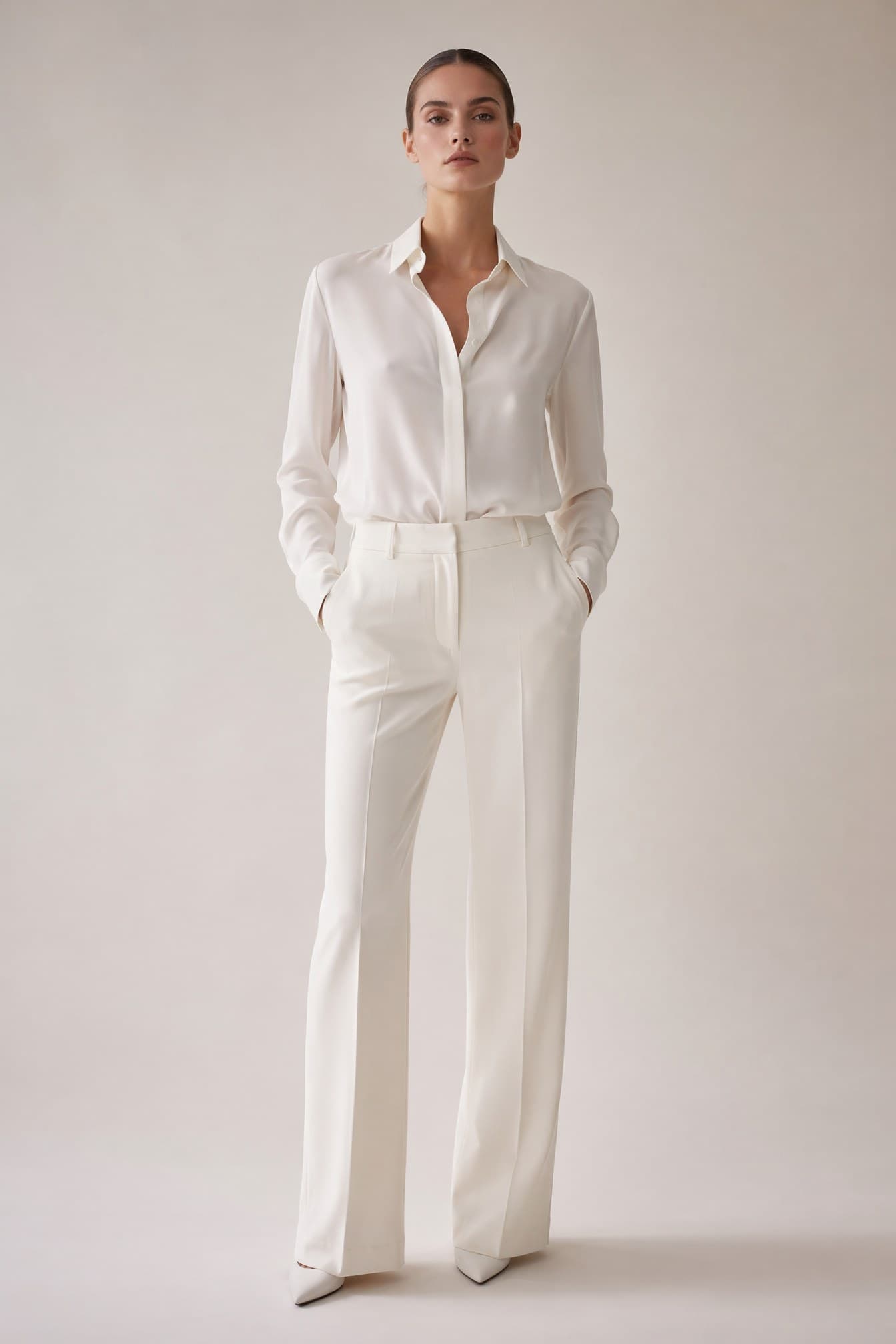 Sleek · cream tailoring