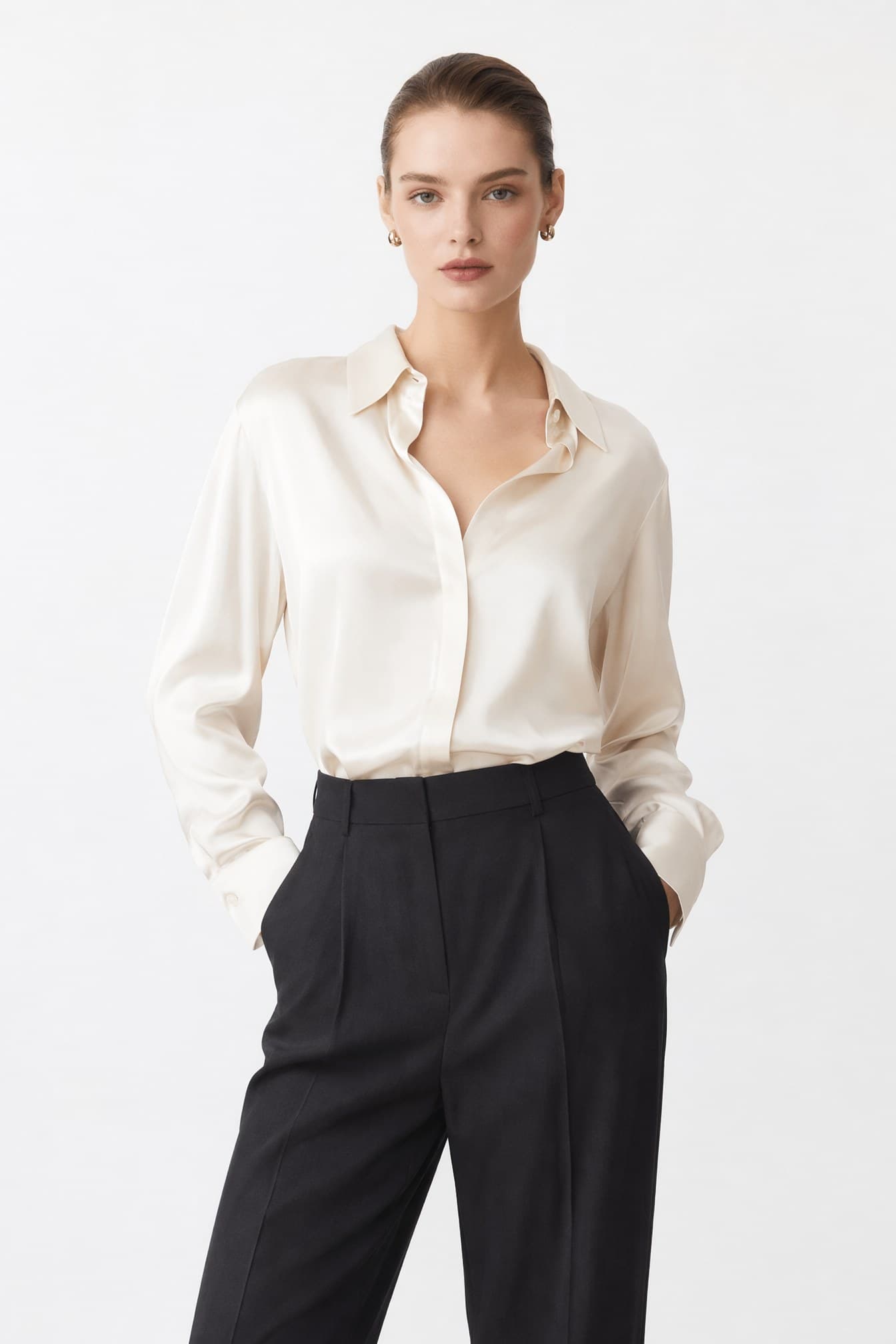 Fair skin · dark trousers