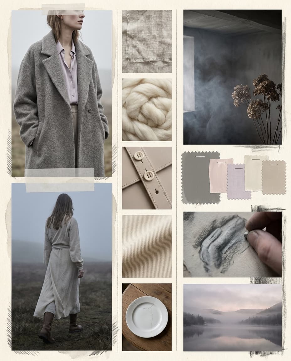 Ash Bloom - moodboard generated by McLeuker AI