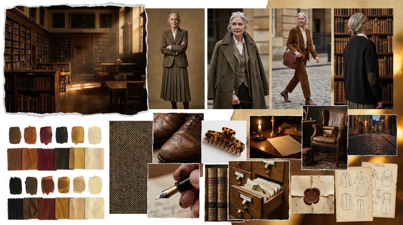 The Archivist - moodboard generated by McLeuker AI