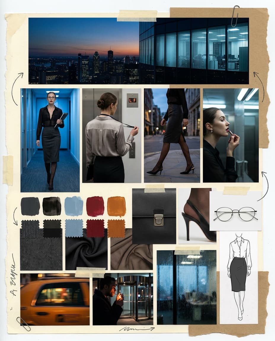 Off-Duty Siren - moodboard generated by McLeuker AI