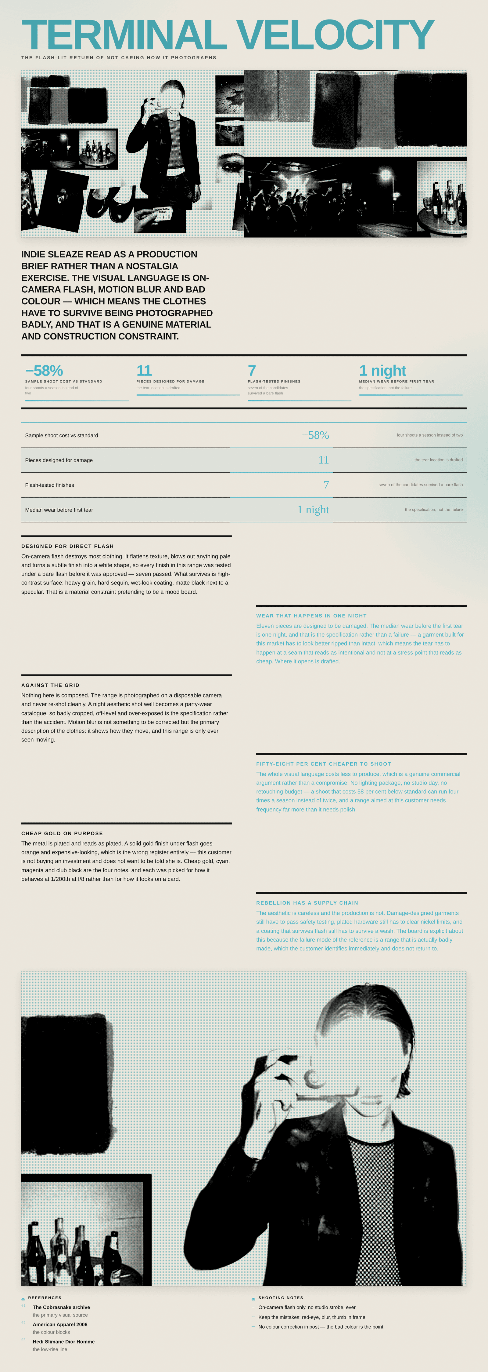 The top of a generated web page titled Terminal Velocity