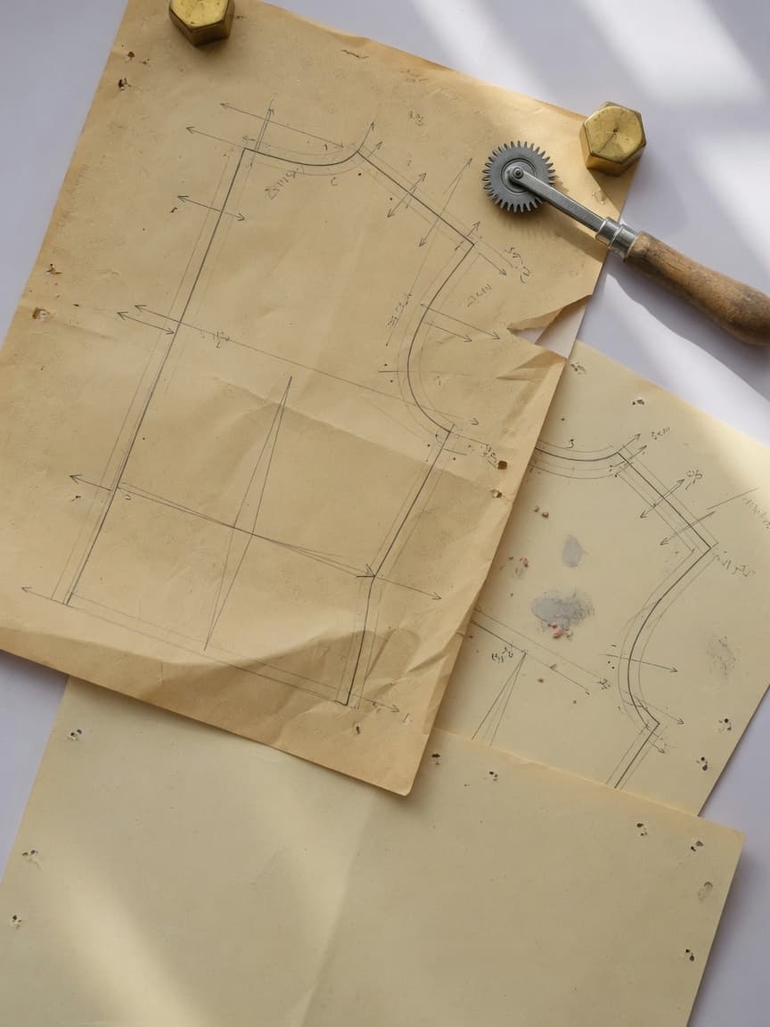 A garment shown as exploded components, a studio frame rendered by McLeuker AI