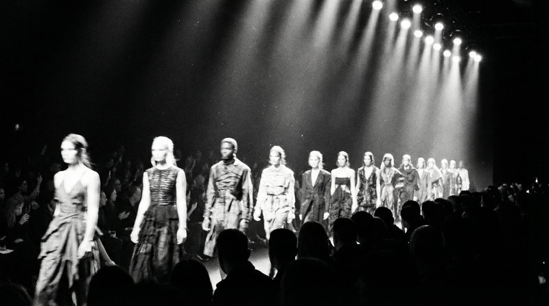 Draped fabric detail